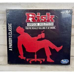 RISK Office Politics Board Game (Hasbro Party Game, NIB, Factory Sealed, Parody)